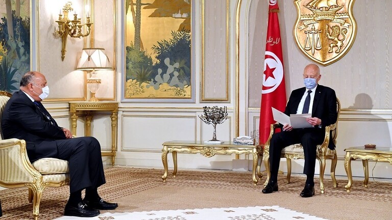وزير الخارجية المصري يسلم الرئيس التونسي رسالة من الرئيس السيسي